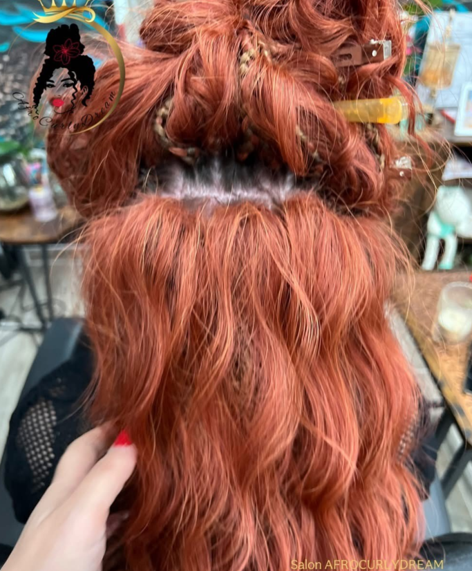 wenn ich die Haare anhebe...